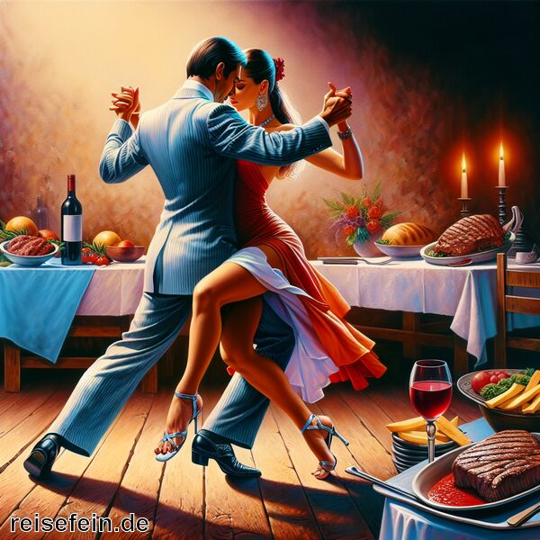  Typisch argentinisch » Tango Rindfleisch und Wein