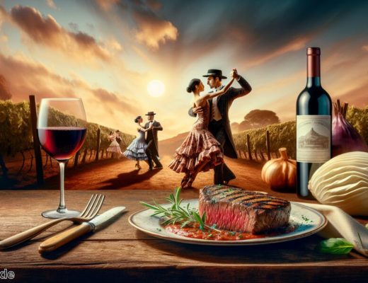Typisch argentinisch » Tango Rindfleisch und Wein